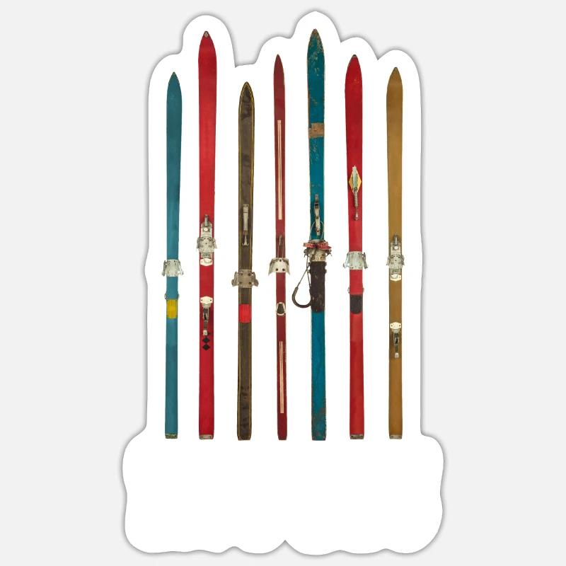 Soulevez-vous même Bro Ski - Sticker taille S (10 x 10 cm) - blanc mat