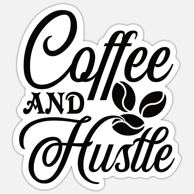 Coffee Work Morning Work Gift Sticker size S (10 x 10 cm)