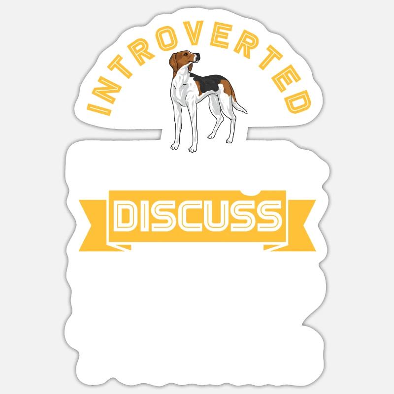 Treeing Walker Coonhound - Sticker size S (10 x 10 cm) - white matte