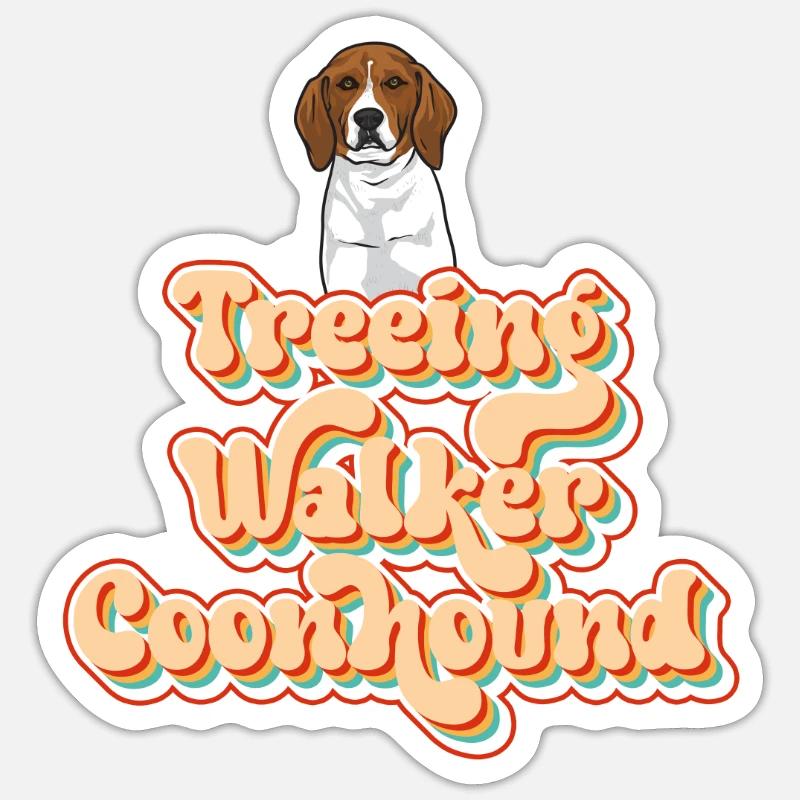 Treeing Walker Coonhound Sticker size S (10 x 10 cm)