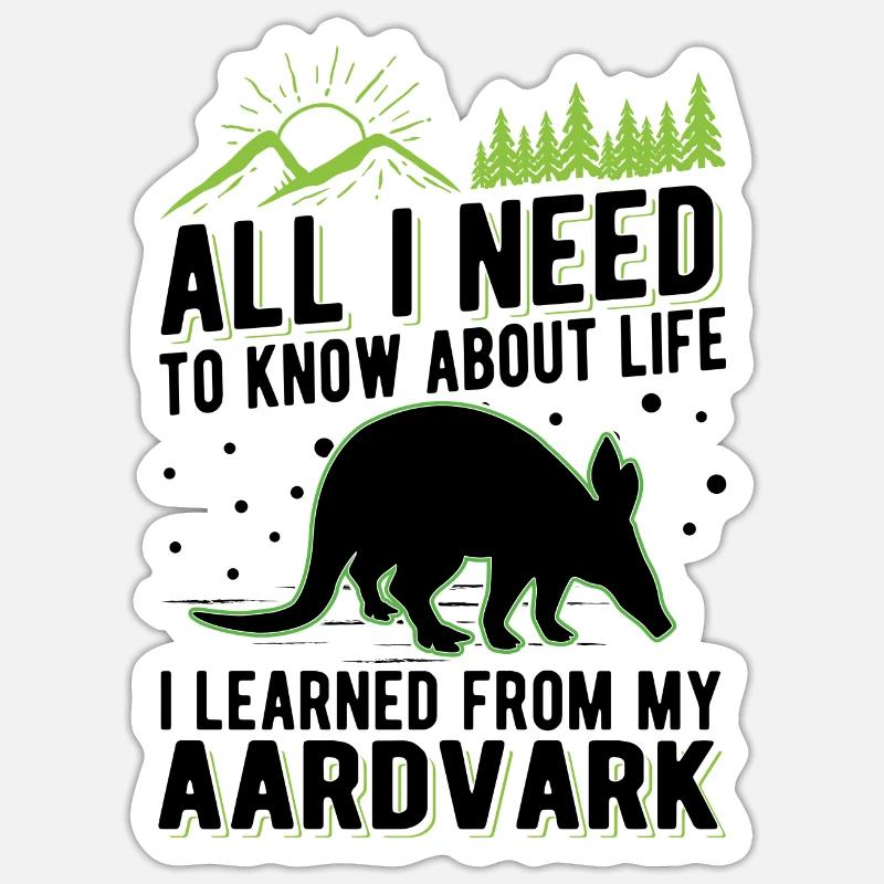 Aardvark Gift Aardvark Sticker size S (10 x 10 cm)