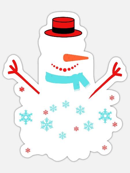 Haben Sie Sich Einen Weihnachts-Neujahrsgeschenk - Sticker Größe S (10 x 10 cm) - Mattweiß