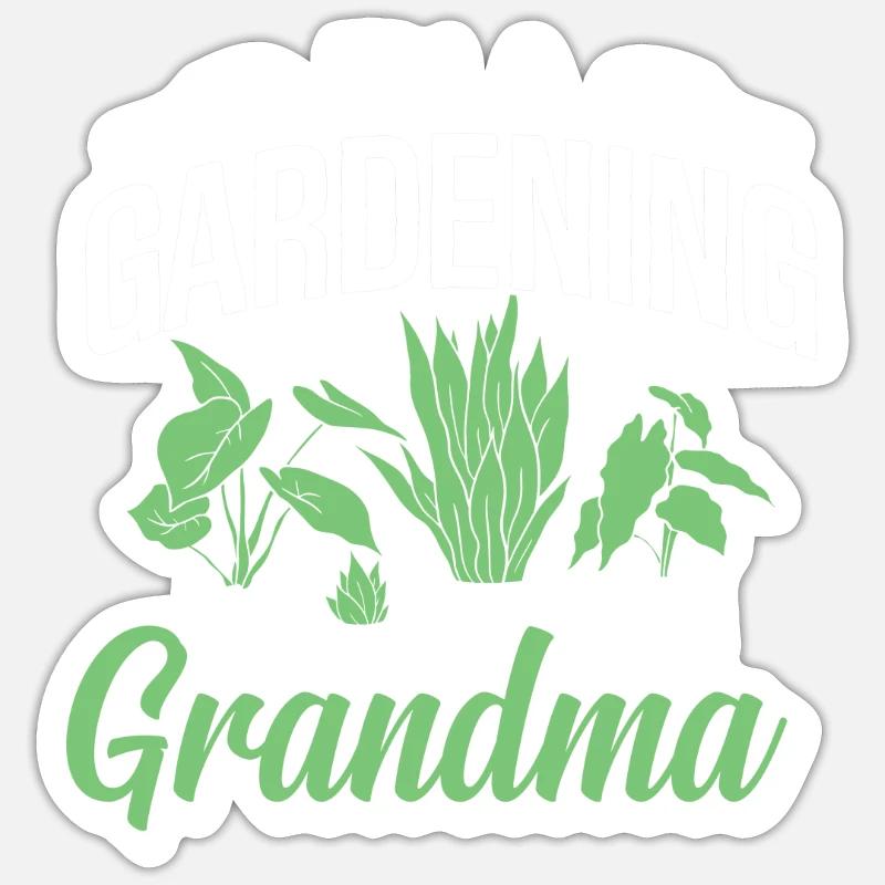 Ich Bin Eine Gärtnernde Oma Großmutter Garten Sticker Größe S (10 x 10 cm)