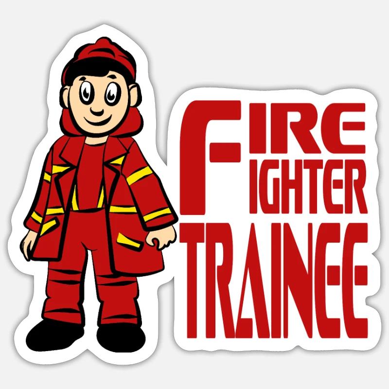 Fireman Sticker size S (10 x 10 cm)