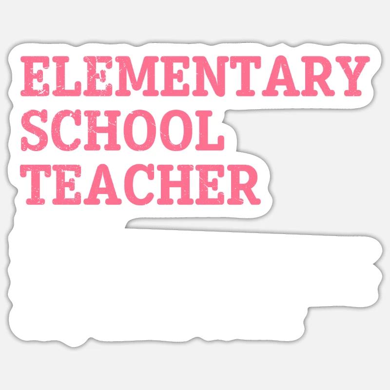 professeur d’école primaire cool professeur cool enseignant cool Sticker taille S (10 x 10 cm)