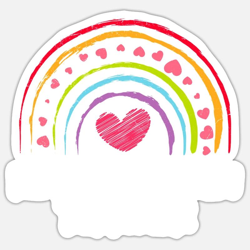Kindergarten ich bin ein Kindergärtner - Sticker Größe S (10 x 10 cm) - Mattweiß