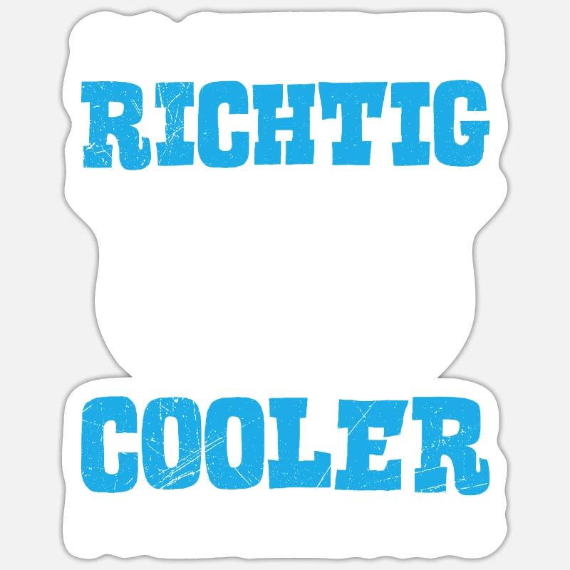 So sieht ein cooler Pfleger aus Altenpfleger - Sticker Größe S (10 x 10 cm) - Mattweiß