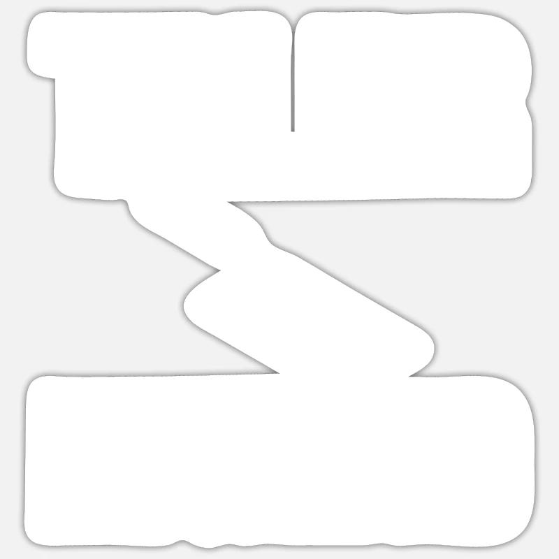 Légende du carrelage - Sticker taille S (10 x 10 cm) - blanc mat