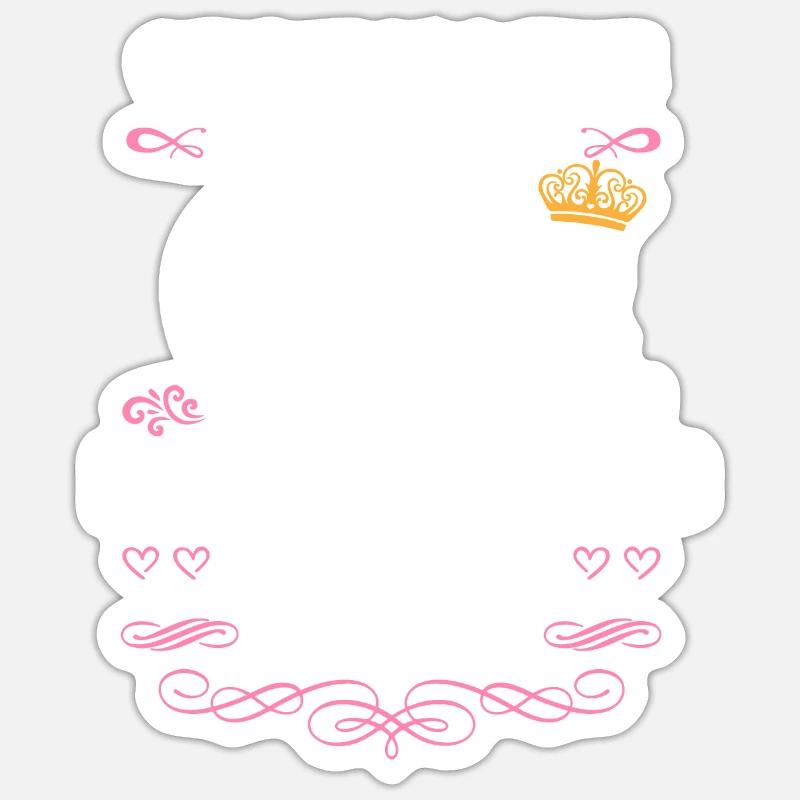 Es war einmal ein Mädchen. November 2018 Geburtsta Sticker Größe S (10 x 10 cm)