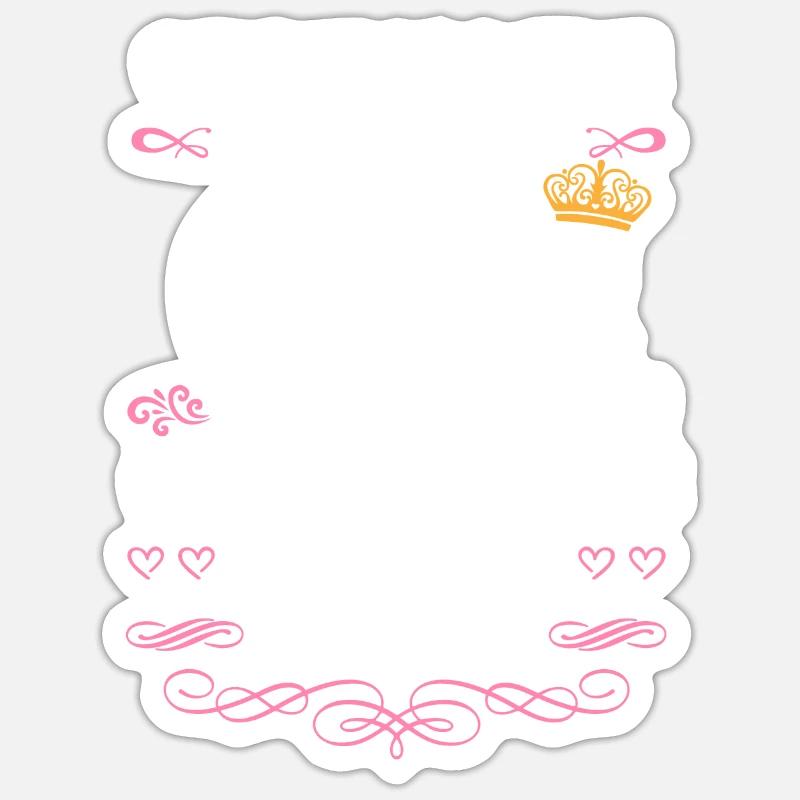 Es war einmal ein Mädchen. Oktober 2018 Geburtstag Sticker Größe S (10 x 10 cm)