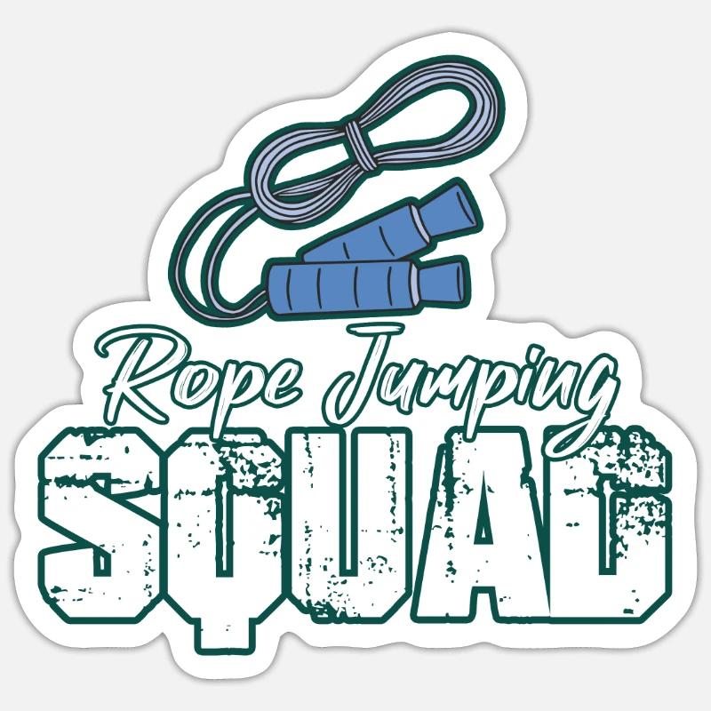 Speed Rope Skipping - Sticker size S (10 x 10 cm) - white matte