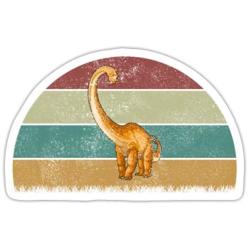 Diplodocus Dinosaur Children Dino Gift - Sticker size S (10 x 10 cm) - white matte - Front