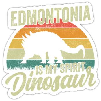 Edmontonia Dinosaur Children Dino Gift - Sticker taille S (10 x 10 cm) - blanc mat - Devant