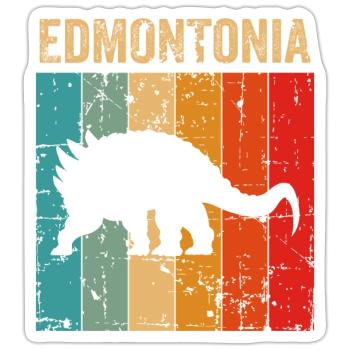 Edmontonia Dinosaur Children Dino Gift - Sticker taille S (10 x 10 cm) - blanc mat - Devant