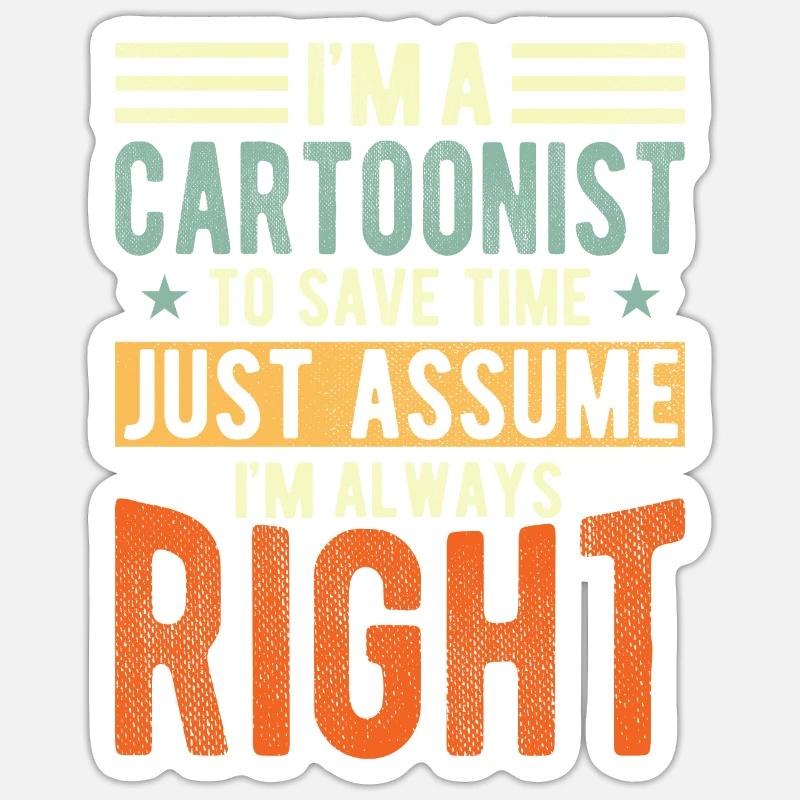 Dessinateur Sticker taille S (10 x 10 cm)