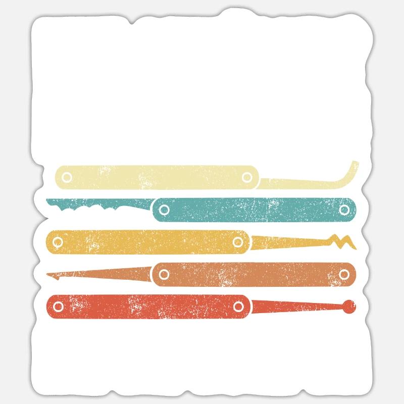 Kein Schlüssel? Kein Problem! Ich Bin Doch Da - Sticker Größe S (10 x 10 cm) - Mattweiß