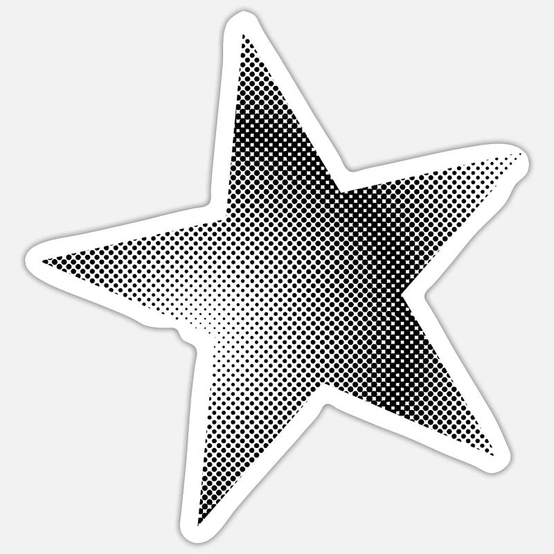 Star Points Sticker size S (10 x 10 cm)