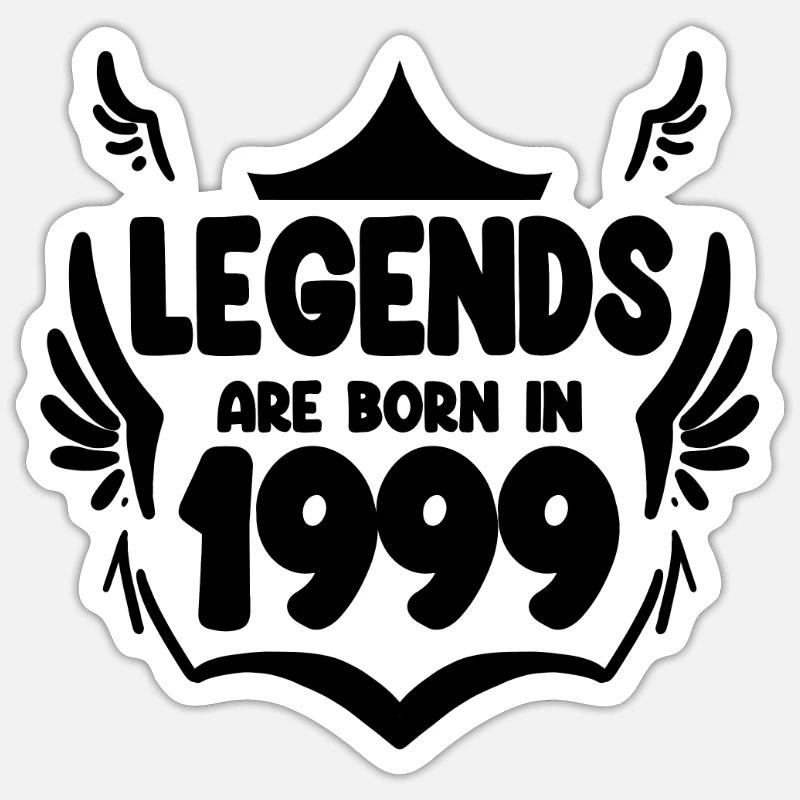 1999 - Sticker size S (10 x 10 cm) - white matte
