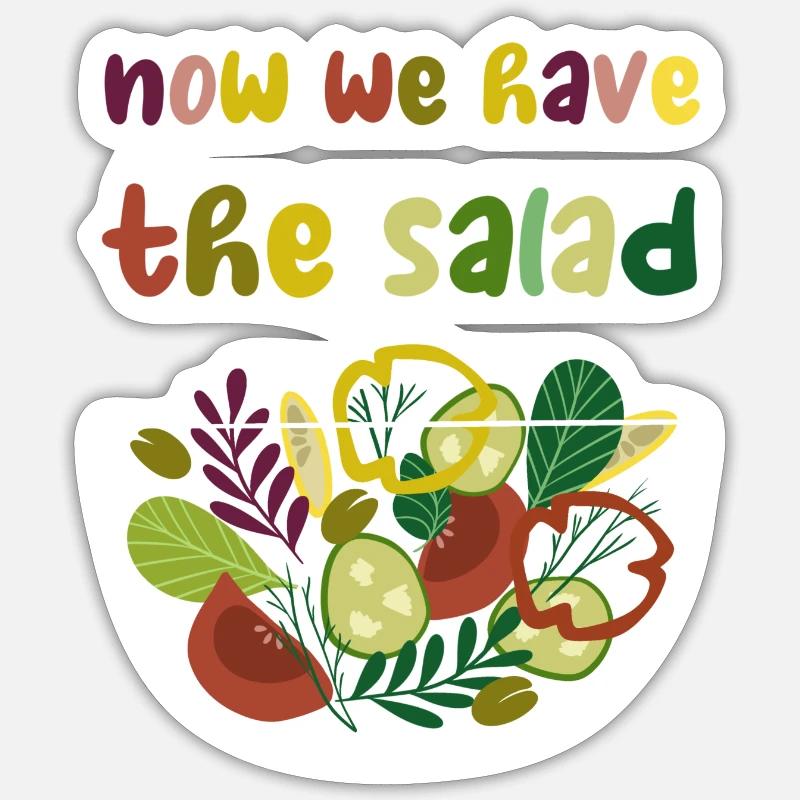 Denglisch Funny Saying Gift - Sticker size S (10 x 10 cm) - white matte
