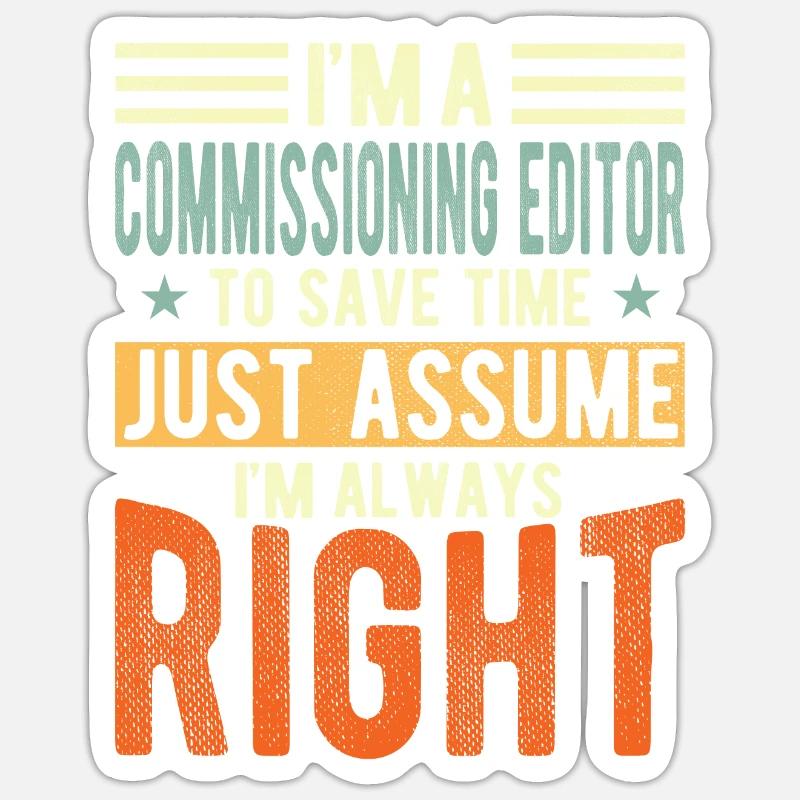 Editor - Sticker size S (10 x 10 cm) - white matte