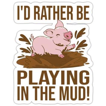 Make pottery - Sticker size S (10 x 10 cm) - white matte - Front