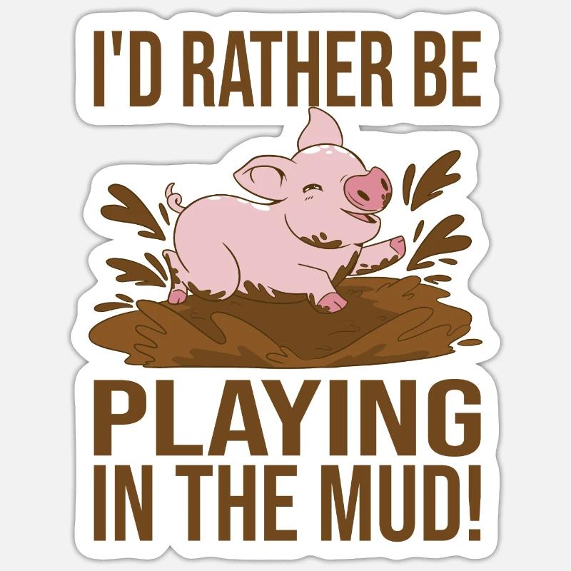 Make pottery - Sticker size S (10 x 10 cm) - white matte
