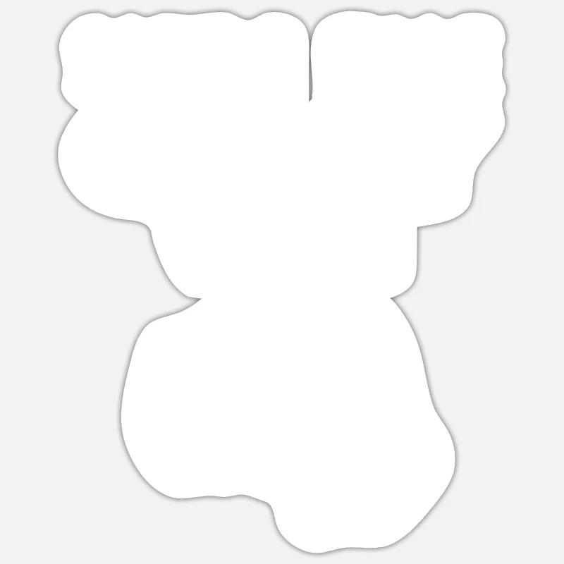 Make pottery - Sticker size S (10 x 10 cm) - white matte