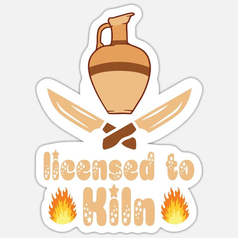 Make pottery Sticker size S (10 x 10 cm)