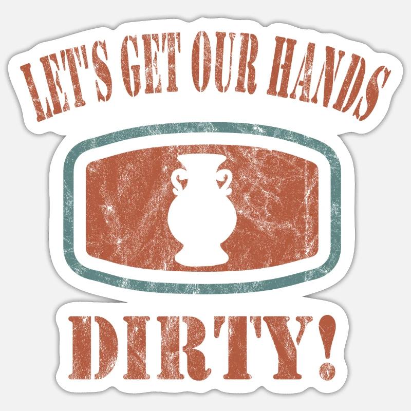 Make pottery Sticker size S (10 x 10 cm)