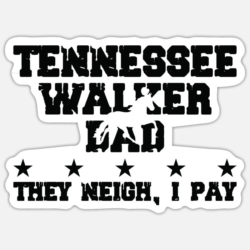 Pferdevater - Tennessee Walker Sticker Größe S (10 x 10 cm)