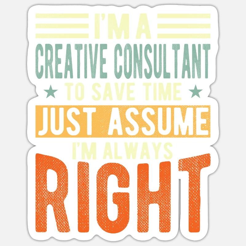 Creative Consultant Sticker size S (10 x 10 cm)