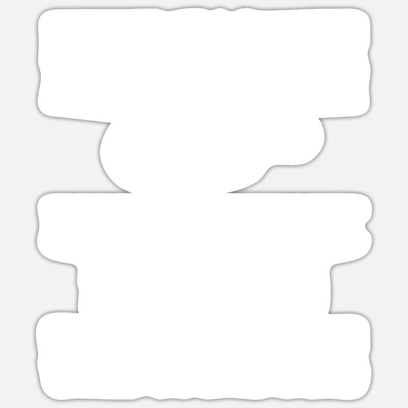 Funny plumber's gift - Sticker size S (10 x 10 cm) - white matte