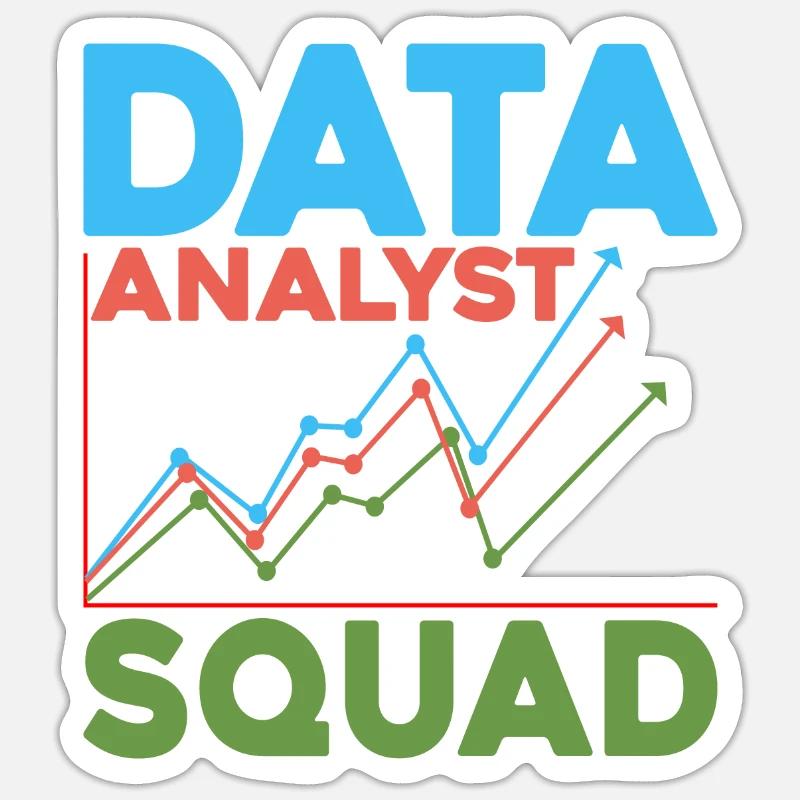 Data Analyst Squad 5 Sticker Größe S (10 x 10 cm)