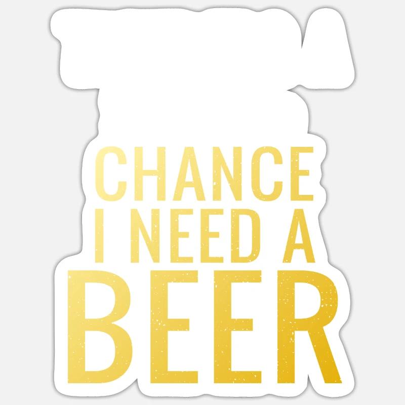 Biertrinker Bier Geschenke Sticker Größe S (10 x 10 cm)