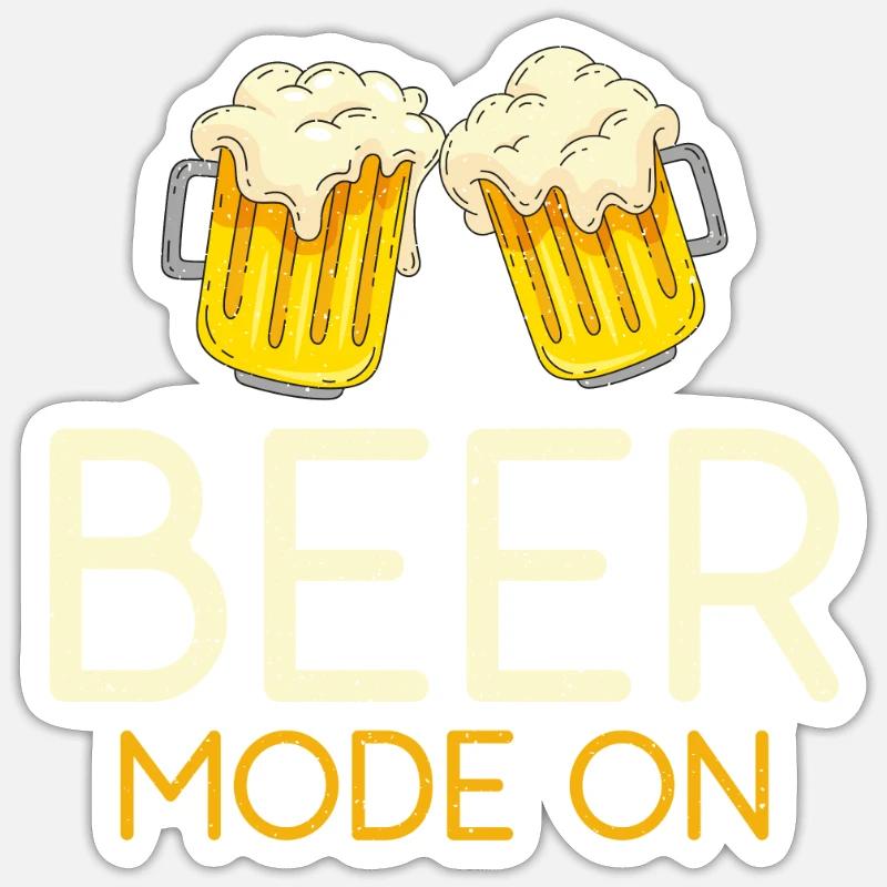 Biertrinker Bier Geschenke Sticker Größe S (10 x 10 cm)