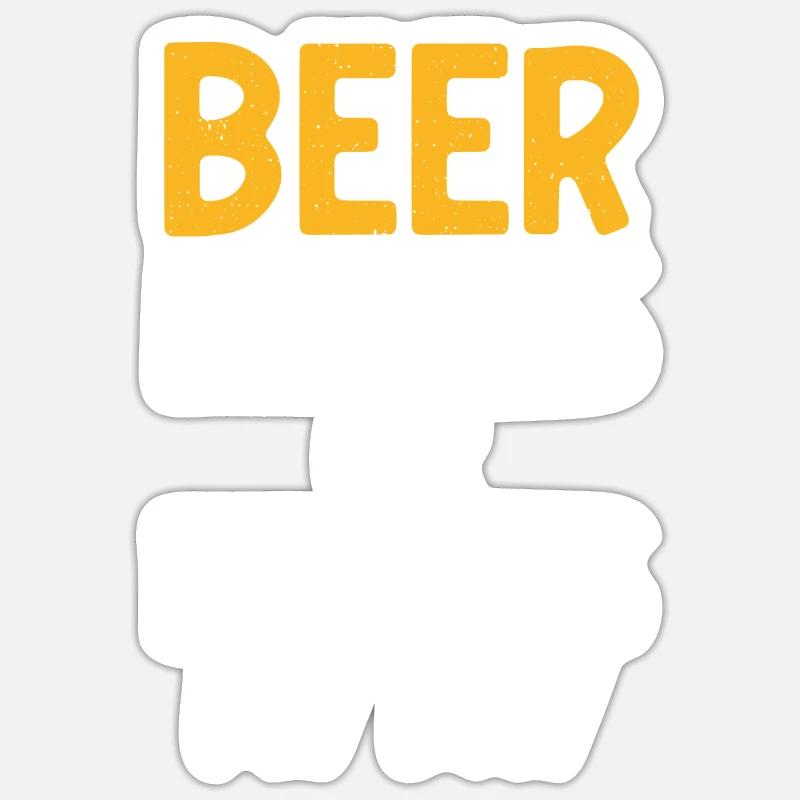Biertrinker Bier Geschenke Sticker Größe S (10 x 10 cm)