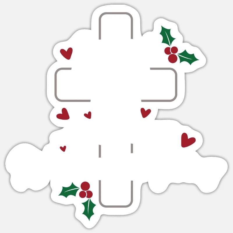 It's not about giving - Sticker size S (10 x 10 cm) - white matte