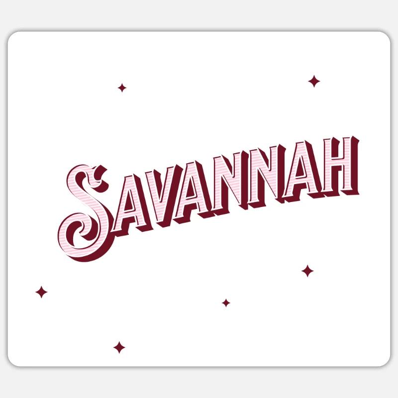 Savannah name personalized Sticker size S (10 x 10 cm)