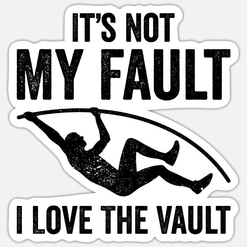 Fun pole vault Sticker size S (10 x 10 cm)