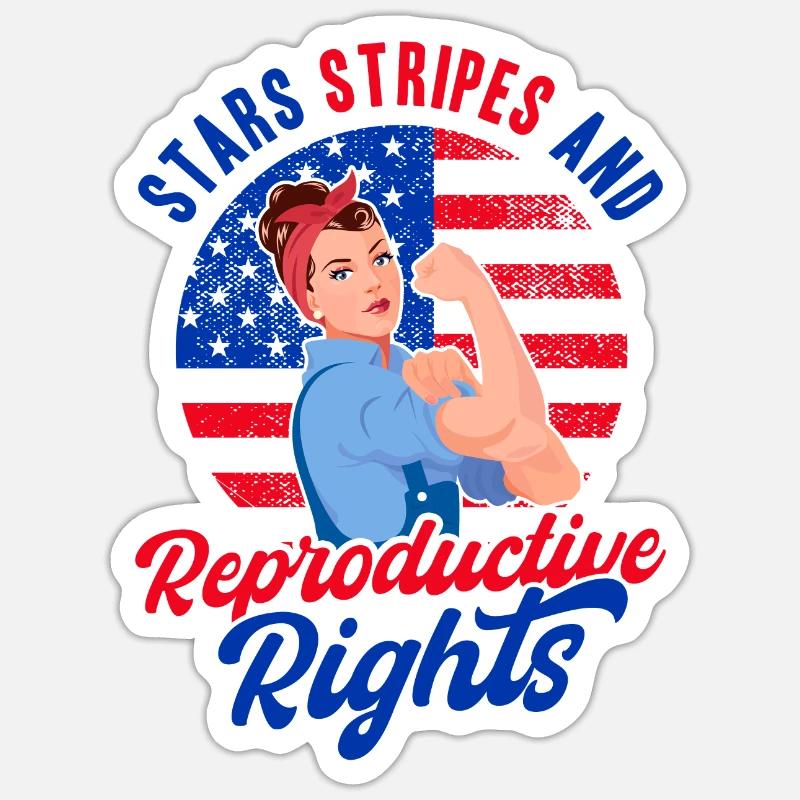 Women's rights Equal rights - Sticker size S (10 x 10 cm) - white matte