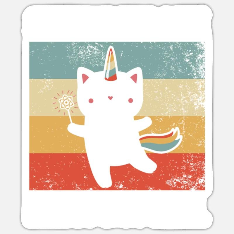 Science It s Like Magic but Real Retro Sticker size S (10 x 10 cm)