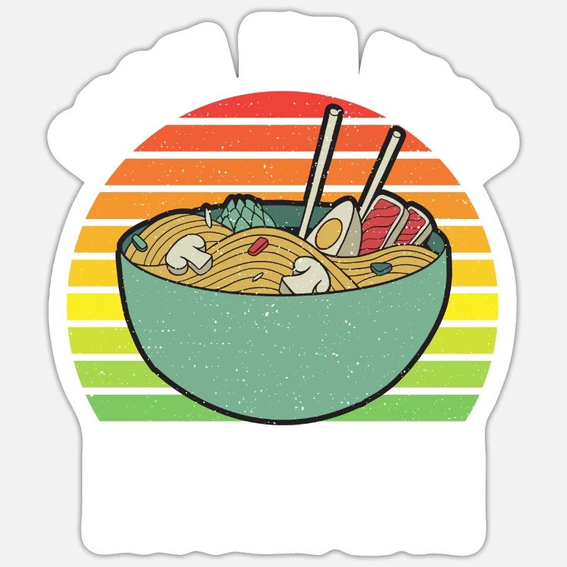 Ramen Lover - Sticker size S (10 x 10 cm) - white matte