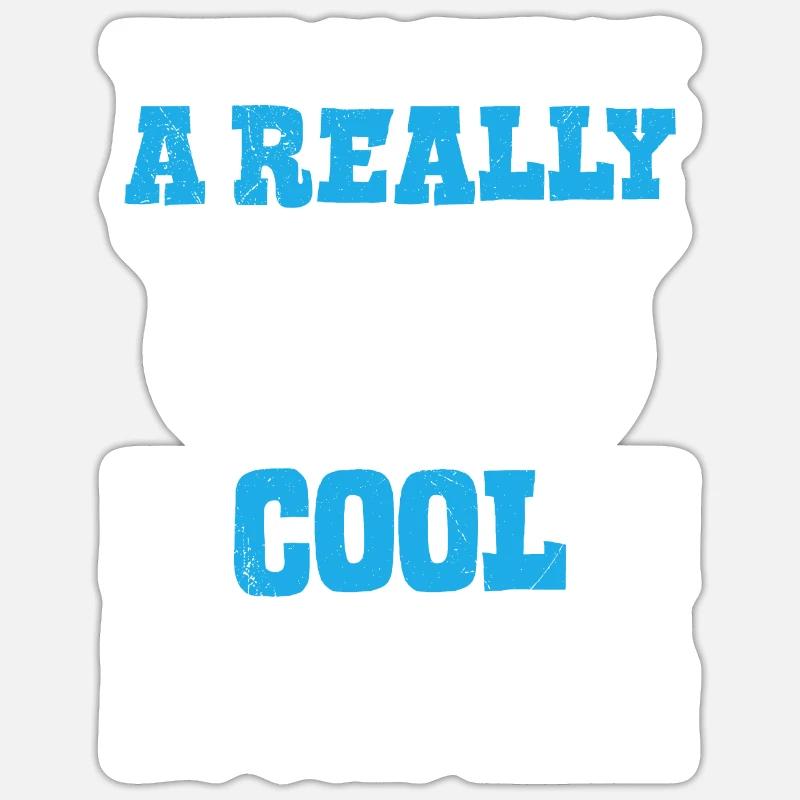 So sieht ein cooler Pfleger aus Altenpfleger - Sticker Größe S (10 x 10 cm) - Mattweiß