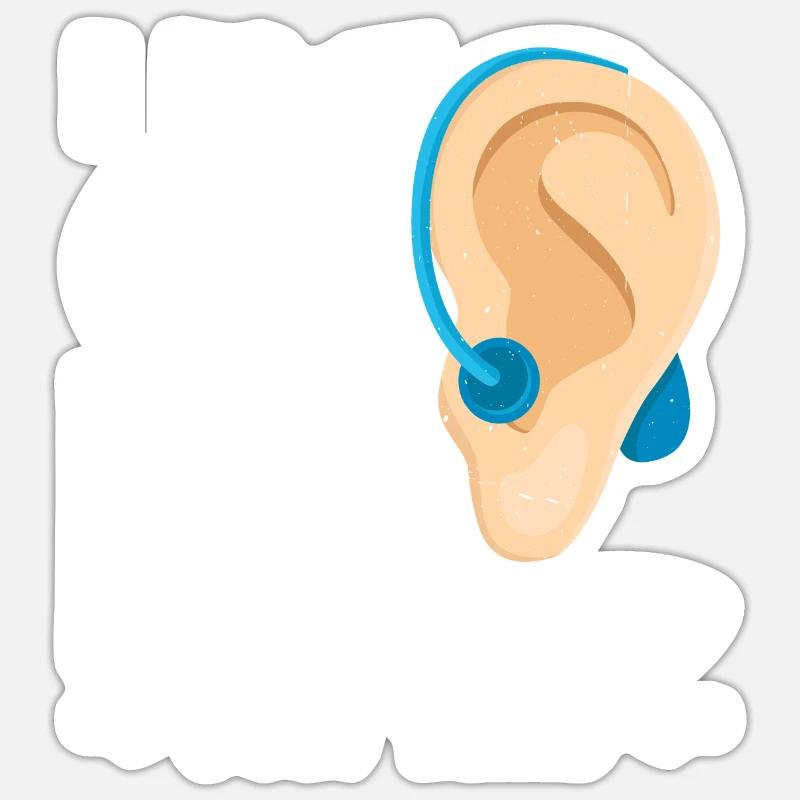 Je mets mon aide auditive pour ça Sticker taille S (10 x 10 cm)