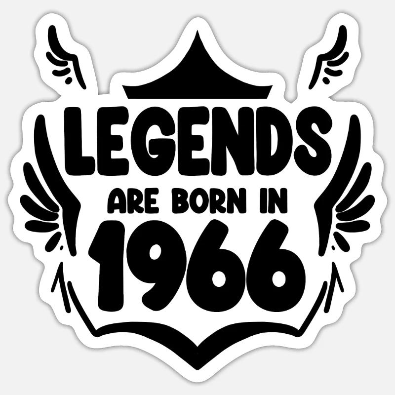 1966 - Born 1966 Sticker size S (10 x 10 cm)