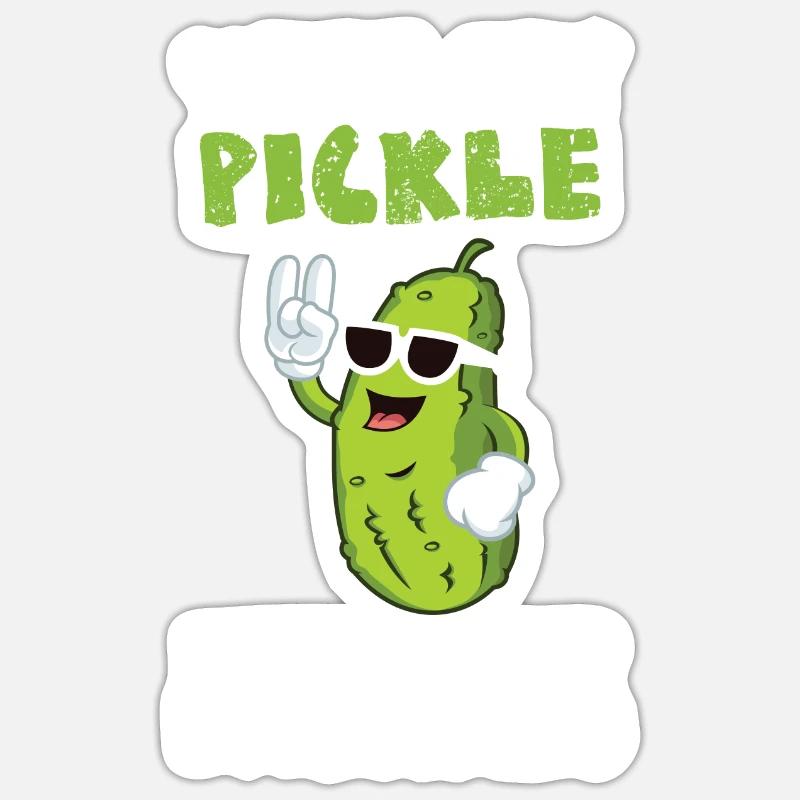 With My Pickle Ill Forget Everything Sticker Größe S (10 x 10 cm)