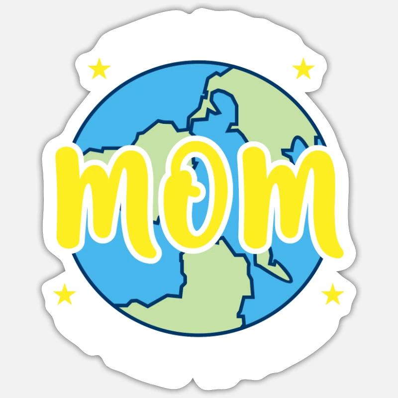 Die beste Mama der Welt - Mutter Frau Muttertag Sticker Größe S (10 x 10 cm)