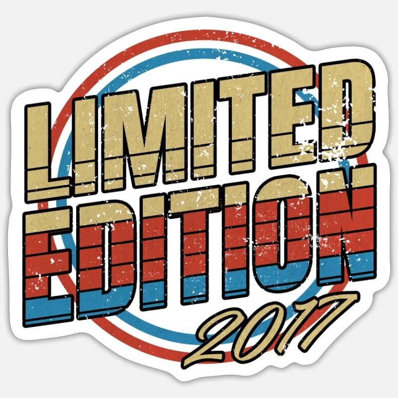 Edition Limitée Millésime 2017 - Sticker taille S (10 x 10 cm) - blanc mat