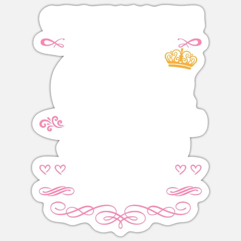 Es war einmal ein Mädchen. Juli 2020 Geburtstag Sticker Größe S (10 x 10 cm)