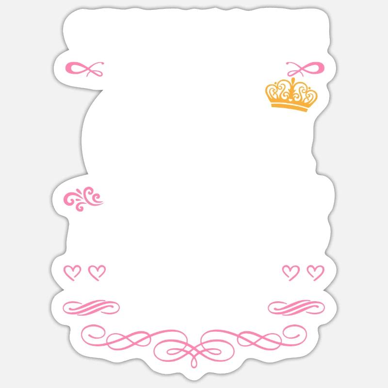 Es war einmal ein Mädchen. August 2020 Geburtstag Sticker Größe S (10 x 10 cm)